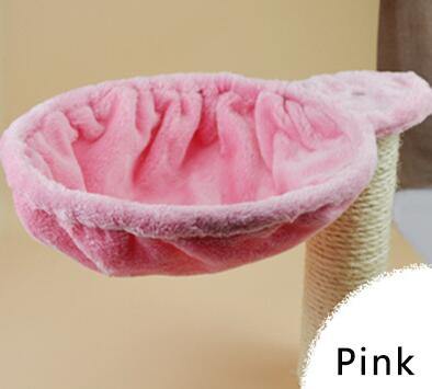 Planet Gates 200003700 pink  Dia 30cm / M Soft Cat Hammock Install On Cat Tree Cat Sleeping Kennel Hanging Thick Plush 4Colors Big Capacity Dia 30cm/35cm Pet Bed Big Cat