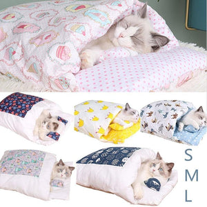 Planet Gates 200003700 Removable Dog Cat Bed Cat Sleeping Bag Sofas Mat Winter Warm Cat House Small Pet Bed Puppy Kennel Nest Cushion Pet Products