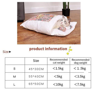 Planet Gates 200003700 Removable Dog Cat Bed Cat Sleeping Bag Sofas Mat Winter Warm Cat House Small Pet Bed Puppy Kennel Nest Cushion Pet Products
