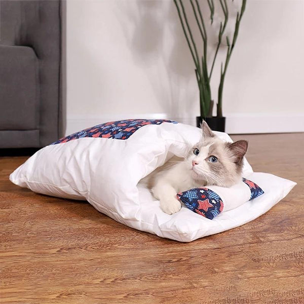 Planet Gates 200003700 Removable Dog Cat Bed Sleeping Bag Sofas Mat Winter Warm Cat House Small Pet Bed Puppy Kennel Nest Cushion Pet Products