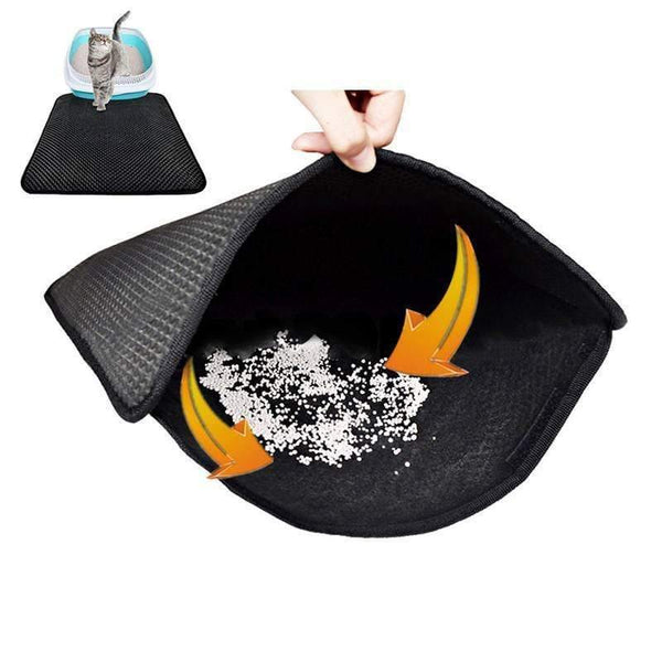 Planet Gates 200003700 Waterproof Pet Cat Litter Mat Double Layer Litter Cat Pads Trapping Pet Litter Box Mat Cat Products Bed For Cats House Clean