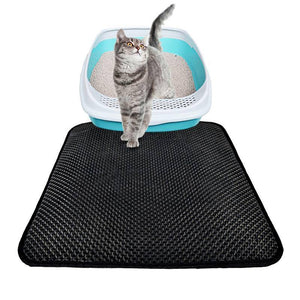 Planet Gates 200003700 Waterproof Pet Cat Litter Mat Double Layer Litter Cat Pads Trapping Pet Litter Box Mat Cat Products Bed For Cats House Clean