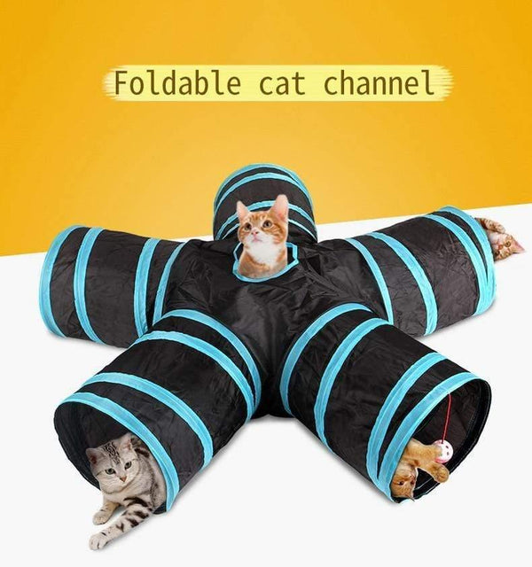 Planet Gates 200003701 5/4/3Holes Pet Cat Tunnel Funny Toys For Cats Foldable Cat Toys Interactive Cat Rabbit Animal Play Games Toy Cat Pet Products