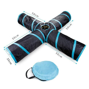 Planet Gates 200003701 Blue-193 5/4/3Holes Pet Cat Tunnel Funny Toys For Cats Foldable Cat Toys Interactive Cat Rabbit Animal Play Games Toy Cat Pet Products