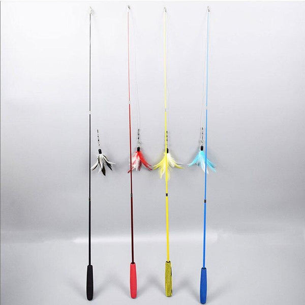 Planet Gates 200003701 Interactive Cat Feather Toy Feather Teaser Stick Wand Pet Retractable Feather Bell Refill Replacement Catcher Product For Kitten