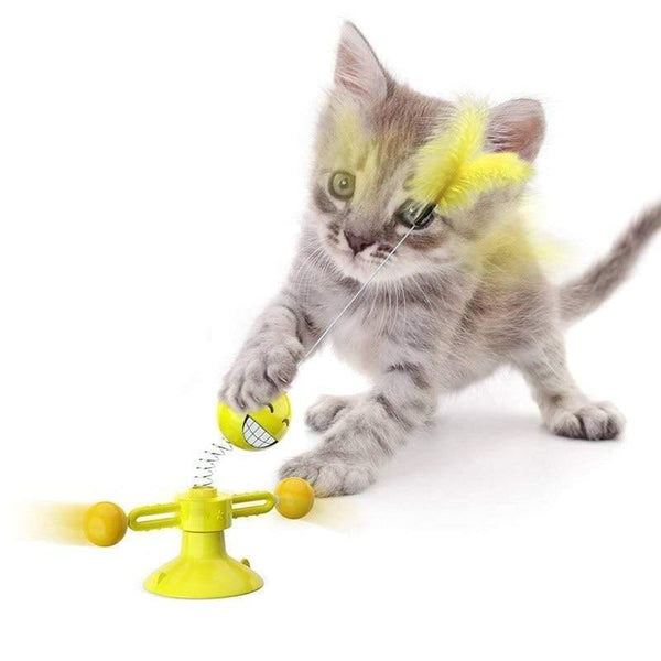 Planet Gates 200003701 New Type Of Pet Toy Supplies Chunren Turn Cat Toy Turntable Tease Cat Stick Vent Balance Car Pet Exercise Intelligence Reaction