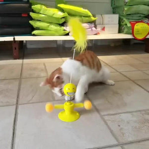 Planet Gates 200003701 New Type Of Pet Toy Supplies Chunren Turn Cat Toy Turntable Tease Cat Stick Vent Balance Car Pet Exercise Intelligence Reaction