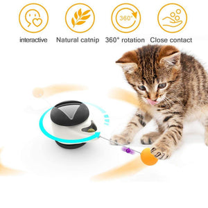 Planet Gates 200003701 Pet Cat Toys For Cats Kitten Puzzle Interactive Tumbler Swing Self Balance Chasing Toy With Catnip Pet Cat Accessories Products