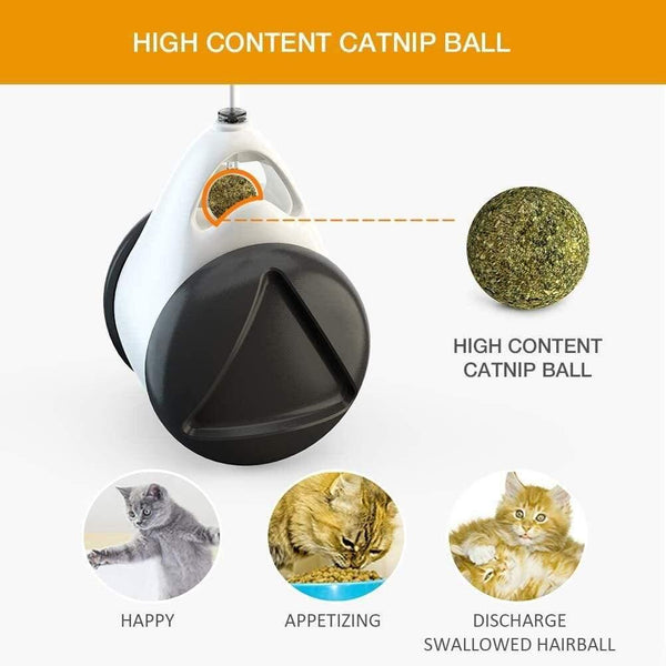 Planet Gates 200003701 Pet Cat Toys For Cats Kitten Puzzle Interactive Tumbler Swing Self Balance Chasing Toy With Catnip Pet Cat Accessories Products