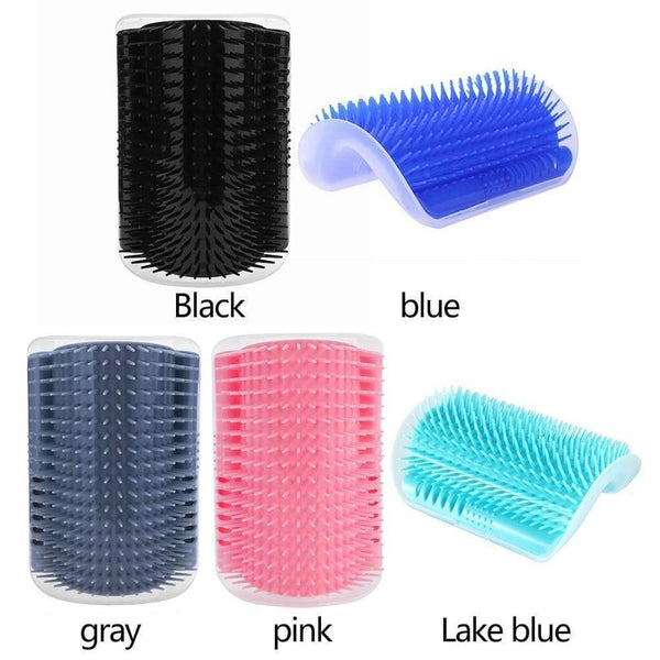 Planet Gates 200003701 Pet Product For Cat Self Groomer Wall Brush Corner Cat Massage Self Groomer Comb Brush With Catnip Cat Rubs With A Tickling Comb