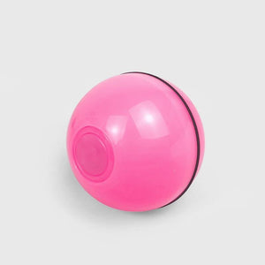 Planet Gates 200003701 Pink Smart Interactive Funny Cat Toy LED Light USB Charging Glow Sound Playing Chasing Hunting Game Pet 360 Degree Self Rotating Ball