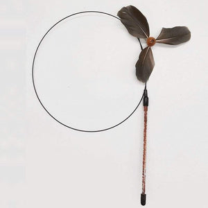 Planet Gates 200003701 Purple Classic Cat Toys Pet Interactive Play Kitten Interesting  Steel Wire Feather Tease Cat Stick Funny Supplies Product Toy For Cats