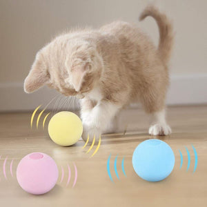 Planet Gates 200003701 Smart Cat Toys Interactive Ball Catnip Cat Training Toy Pet Playing Ball Pet Squeaky Supplies Products Toy For Cats Kitten Kitty
