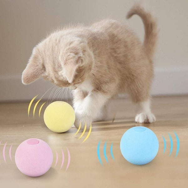 Planet Gates 200003701 Smart Cat Toys Interactive Ball Catnip Cat Training Toy Pet Playing Ball Pet Squeaky Supplies Products Toy For Cats Kitten Kitty