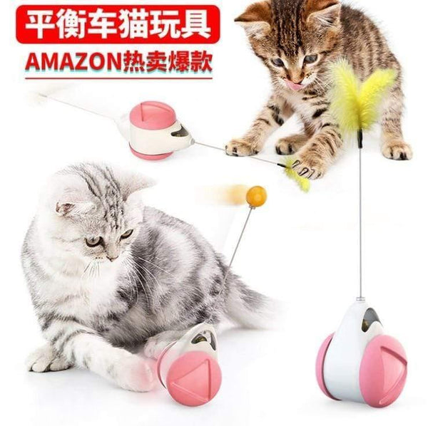 Planet Gates 200003701 Truck Pink New Type Of Pet Toy Supplies Chunren Turn Cat Toy Turntable Tease Cat Stick Vent Balance Car Pet Exercise Intelligence Reaction
