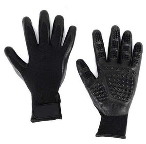 Planet Gates 200003710 Black / M 1 Pair Grooming Glove For Cats Soft Rubber Pet Hair Remover Dog Horse Cat Shedding Bathing Massage Brush Clean Comb For Animals