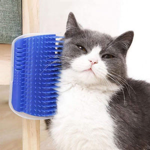 Planet Gates 200003710 Pet Products For Cats Brush Corner Cat Massage Self Groomer Comb Brush With Catnip Cat Rubs The Face With A Tickling Comb