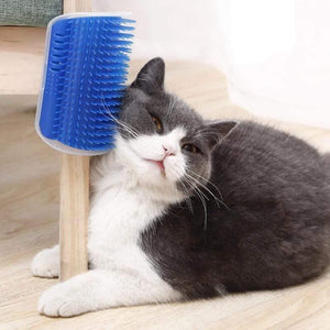 Planet Gates 200003710 Pet Products For Cats Brush Corner Cat Massage Self Groomer Comb Brush With Catnip Cat Rubs The Face With A Tickling Comb