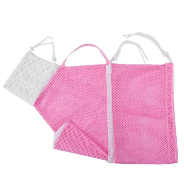 Planet Gates 200003710 Pink and white Detachable Cat Washing Bag Shower Mesh Safely Prevention Scratch And Bite Tough Tear Up Pet Bathing Bag Cat Beauty Products