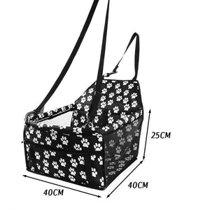 Planet Gates 200003719 Waterproof Printing Breathable Reinforcement Pet Car Seat Front Seat Protection Cat Dog Foldable Portable Transport