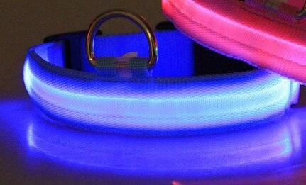 Planet Gates 200003720 Blue Light / S  NECK 35-43 CM LED Dog Collar With USB Charging Colorful Lights Safe Anti-Lost Collars For Puppy Kitten Dogs Lead Collars 7 Lights Pet Products