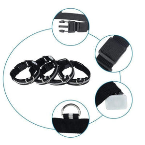 Planet Gates 200003720 LED Dog Collar With USB Charging Colorful Lights Safe Anti-Lost Collars For Puppy Kitten Dogs Lead Collars 7 Lights Pet Products