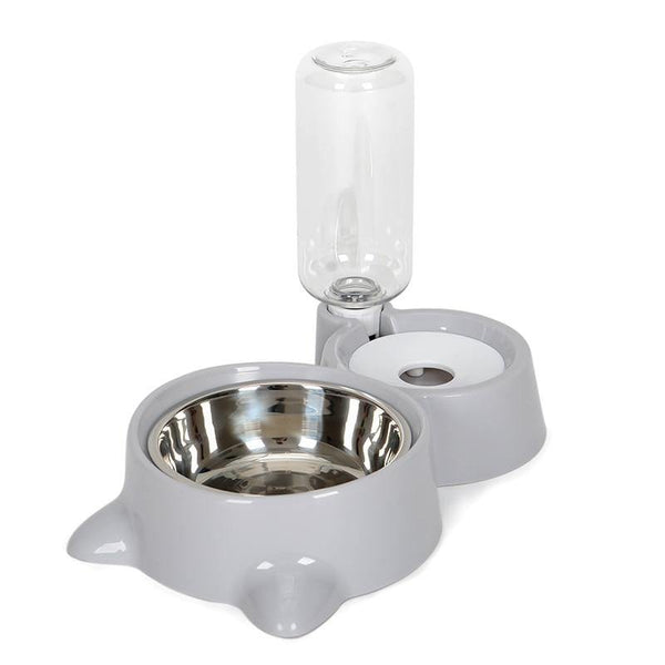 Planet Gates 200003722 Gray Food Water Bottle Water Pet Dog Cat Feeding Bowls for Dogs Small Large Dogs Puppy Cat Drinking Bowl Dispenser Feeder Pet Product