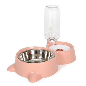 Planet Gates 200003722 Pink Food Water Bottle Water Pet Dog Cat Feeding Bowls for Dogs Small Large Dogs Puppy Cat Drinking Bowl Dispenser Feeder Pet Product