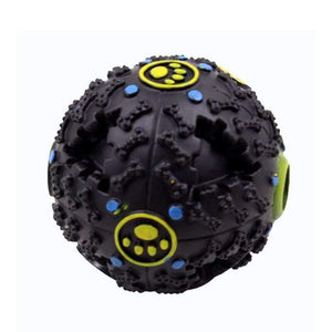 Planet Gates 200003723 Black / 70mm Diameter Monster Squeak Interactive Pet Food Dispenser Dog Toys Ball For Kids Pitbull Golden Retriever Popular Toys Animals Game Products