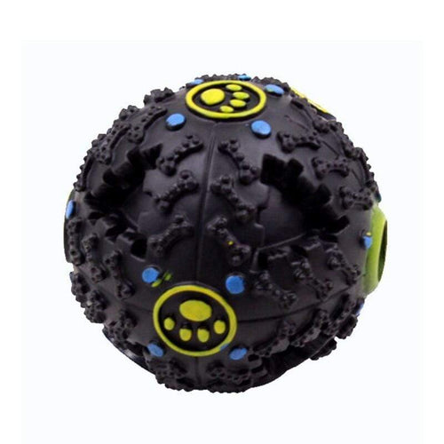 Planet Gates 200003723 Black / 70mm Diameter Monster Squeak Interactive Pet Food Dispenser Dog Toys Ball For Kids Pitbull Golden Retriever Popular Toys Animals Game Products