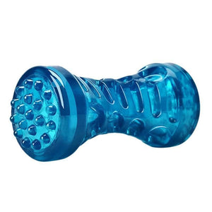 Planet Gates 200003723 Blue S Large Dog Bone Rubber Pet Toy Sound Strong Bite-Resistant Pets Teethbrush Toys Train Teeth Clean Chewing Perros Accessories