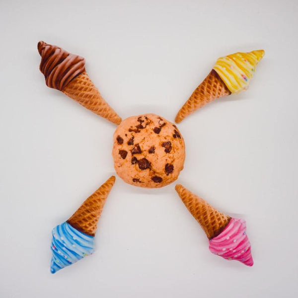 Planet Gates 200003723 Funny Squeaky Toys For Small Medium Dogs Puppy Bite Resistant Simulated Dog Toy Meat Seafood Ice Cream Series Pet Product