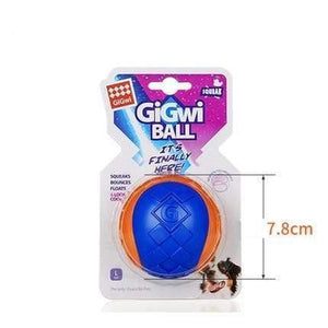 Planet Gates 200003723 orange L / as pictures Pet Dog Puppy Squeaky Chew Toy Sound Pure Natural Non-toxic Rubber Outdoor Play Small Big Dog Funny Ball