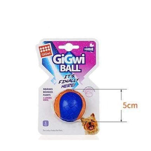 Planet Gates 200003723 orange S / as pictures Pet Dog Puppy Squeaky Chew Toy Sound Pure Natural Non-toxic Rubber Outdoor Play Small Big Dog Funny Ball
