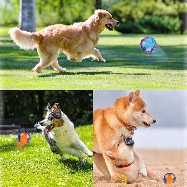 Planet Gates 200003723 Pet Dog Puppy Squeaky Chew Toy Sound Pure Natural Non-toxic Rubber Outdoor Play Small Big Dog Funny Ball