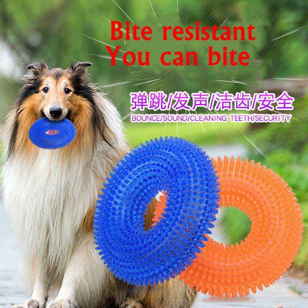 Planet Gates 200003723 Pet Toy Biting Sound Toy Ball Large Dog Golden Hair With Thorn TPR Dog Toy Cleaning Teeth Grinding Dog Toy