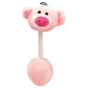Planet Gates 200003723 pink / 31cm Cartoon Pet Product Plush Toys Dog Toys Cats Cute Biting Rope Sound Toys For Small Large Dog Juguete Perro Drop  Dog Toy Plush