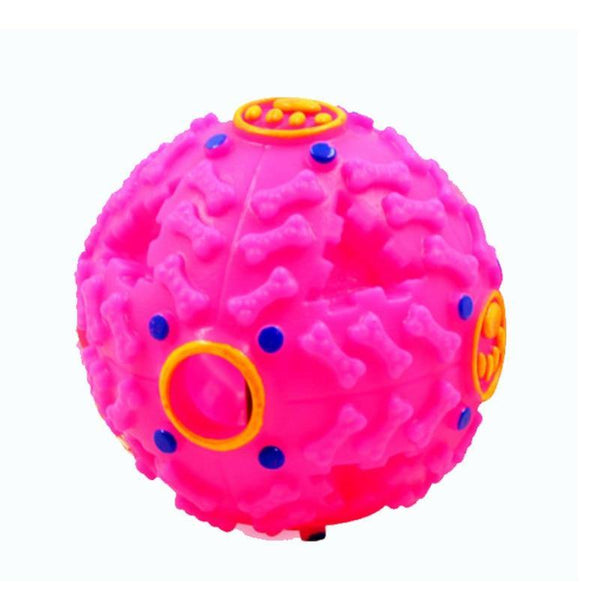 Planet Gates 200003723 Pink / 70mm Diameter Monster Squeak Interactive Pet Food Dispenser Dog Toys Ball For Kids Pitbull Golden Retriever Popular Toys Animals Game Products