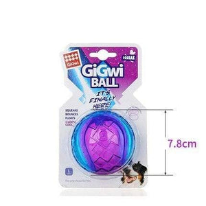 Planet Gates 200003723 purple L / as pictures Pet Dog Puppy Squeaky Chew Toy Sound Pure Natural Non-toxic Rubber Outdoor Play Small Big Dog Funny Ball