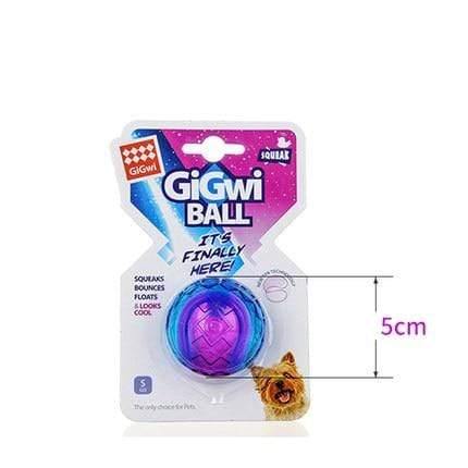 Planet Gates 200003723 purple S / as pictures Pet Dog Puppy Squeaky Chew Toy Sound Pure Natural Non-toxic Rubber Outdoor Play Small Big Dog Funny Ball