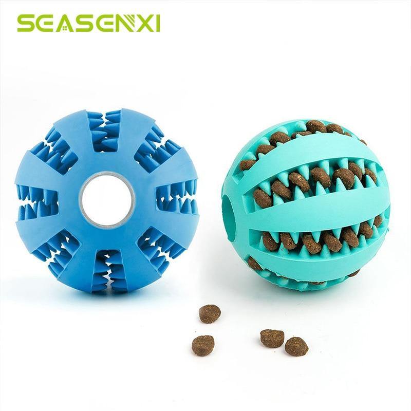 Planet Gates 200003723 Toys For Dogs Rubber Dog Ball For Puppy Funny Dog Toys For Pet Puppies Large Dogs Tooth Cleaning Snack Ball Toy For Pet Products