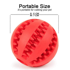 Planet Gates 200003723 Toys For Dogs Rubber Dog Ball For Puppy Funny Dog Toys For Pet Puppies Large Dogs Tooth Cleaning Snack Ball Toy For Pet Products