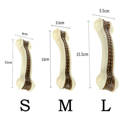 Planet Gates 200003723 White / S Pet Dog Molar Toys Dentifrice Deodorant Safe Non-toxic Anti-bite Playable Teething Stick S M L