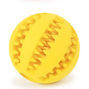 Planet Gates 200003723 Yellow / M  Diameter 7CM Toys For Dogs Rubber Dog Ball For Puppy Funny Dog Toys For Pet Puppies Large Dogs Tooth Cleaning Snack Ball Toy For Pet Products
