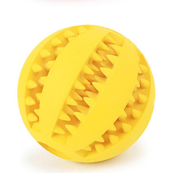 Planet Gates 200003723 Yellow / M  Diameter 7CM Toys For Dogs Rubber Dog Ball For Puppy Funny Dog Toys For Pet Puppies Large Dogs Tooth Cleaning Snack Ball Toy For Pet Products