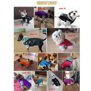 Planet Gates 200003735 5 Colors Winter Pet Dog Jacket Coat Thickening Warm Puppy Dog Clothes With Hood Size 8-18