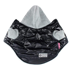 Planet Gates 200003735 Black / 8 5 Colors Winter Pet Dog Jacket Coat Thickening Warm Puppy Dog Clothes With Hood Size 8-18