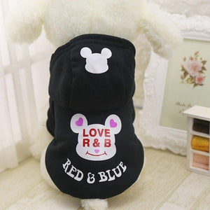 Planet Gates 200003735 Black bear / XS Pet Products Dog Clothing Coat Jacket Hoodie Sweaters Cat Dog Clothes For Dogs Yorkies Small Pet Costume Overalls For Dogs