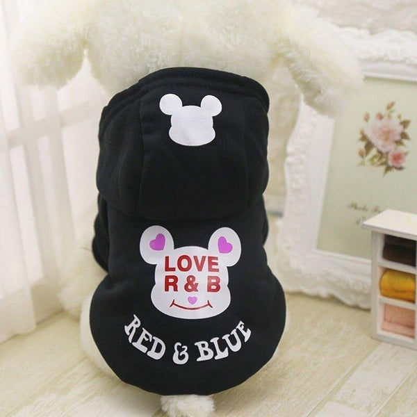 Planet Gates 200003735 Black bear / XS Pet Products Dog Clothing Coat Jacket Hoodie Sweaters Cat Dog Clothes For Dogs Yorkies Small Pet Costume Overalls For Dogs