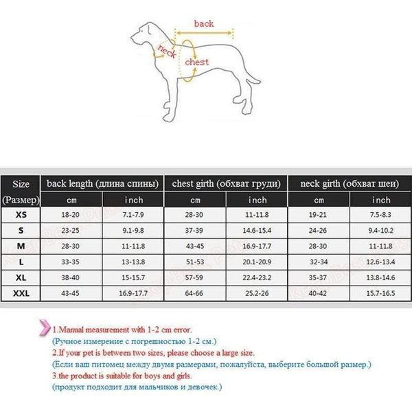 Planet Gates 200003735 Dog Clothes Winter French Bulldog Dog Clothes For Small Dog Cotton Padded Warm Outfit  Coat Jacket  For Chihuahua Pet Clothes